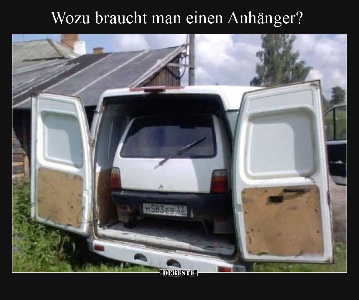 Wozu braucht man einen Anhänger?