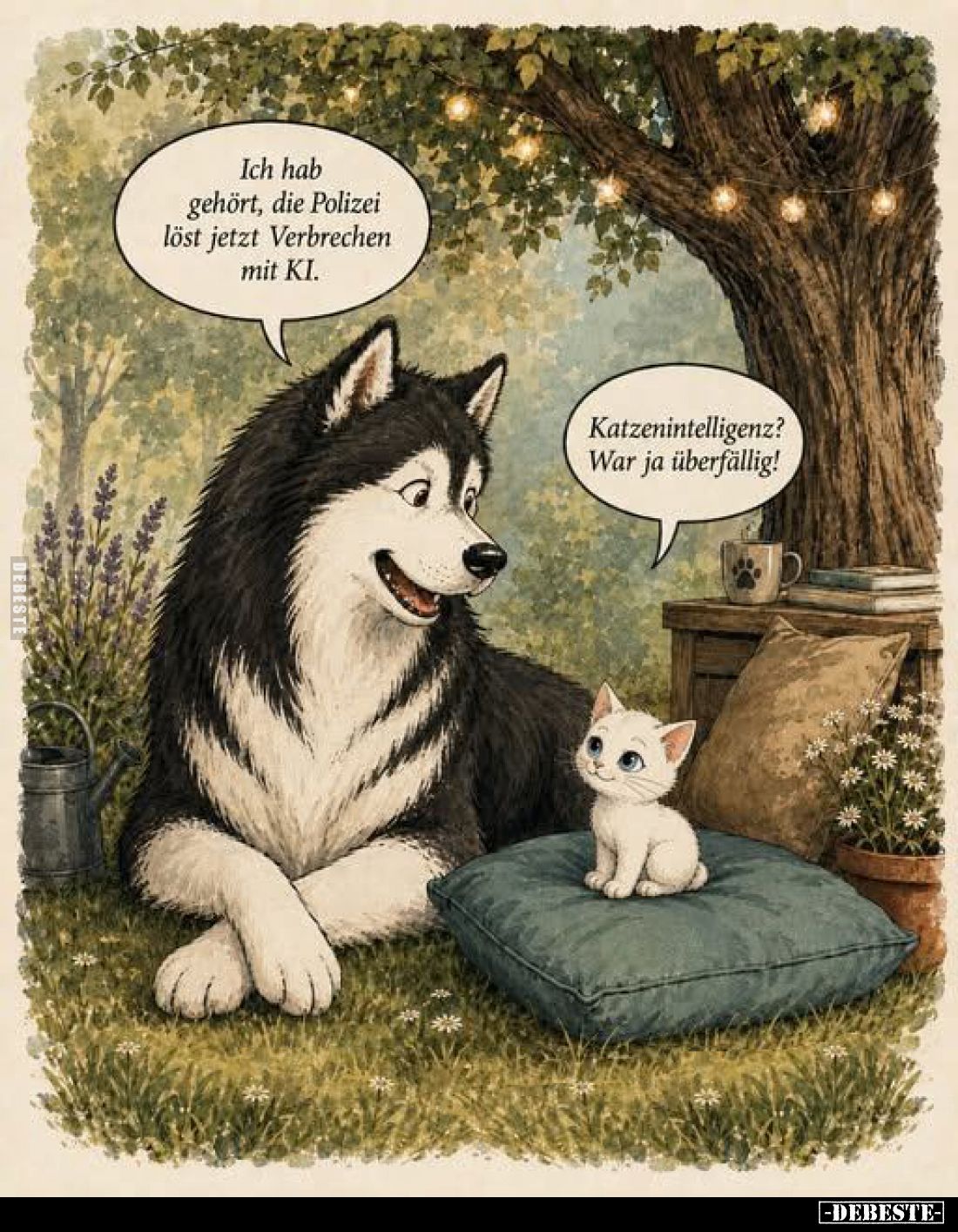 Ich hab gehört, die Polizei löst jetzt Verbrechen mit KI. -
Katzenintelligenz? War ja überfällig!