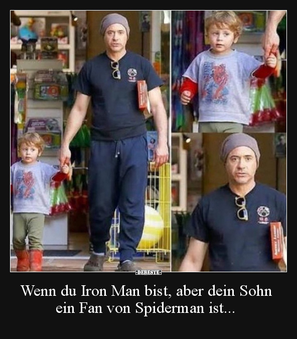 Wenn du Iron Man bist, aber dein Sohn ein Fan von.. - Lustige Bilder | DEBESTE.de
