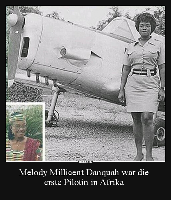 Melody Millicent Danquah war die erste Pilotin in Afrika.. - Lustige Bilder | DEBESTE.de