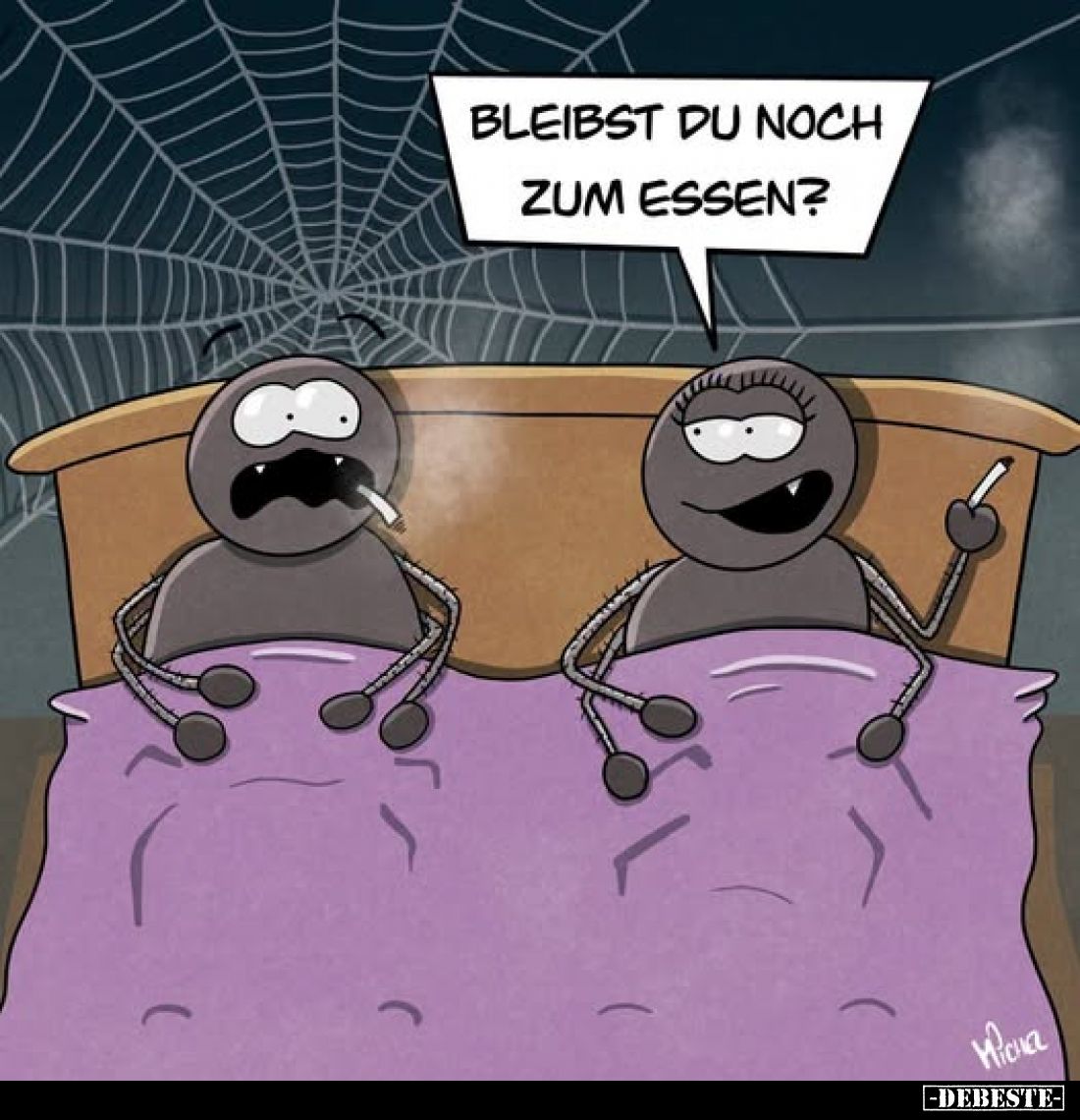Bleibst du noch zum Essen?