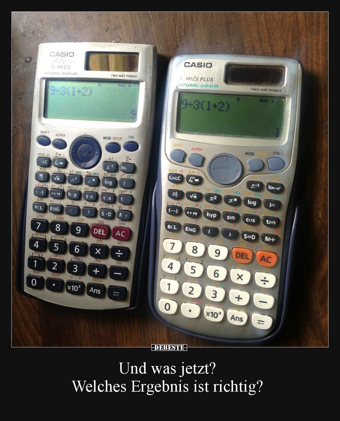Und was jetzt? Welches Ergebnis ist richtig?