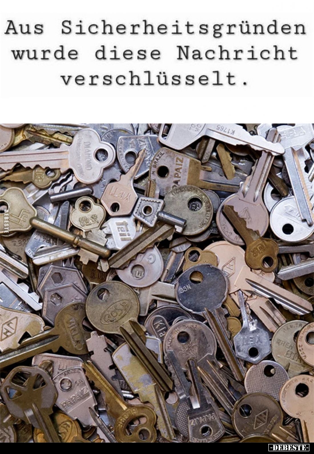 Aus Sicherheitsgründen wurde diese Nachricht verschlüsselt.