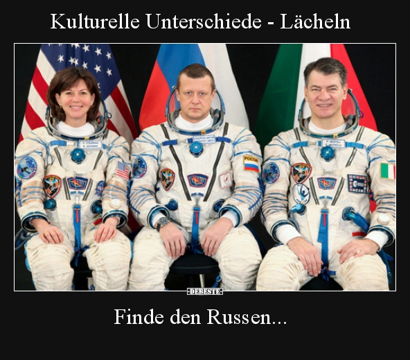 Kulturelle Unterschiede - Lächeln... Finde den Russen.. - Lustige Bilder | DEBESTE.de