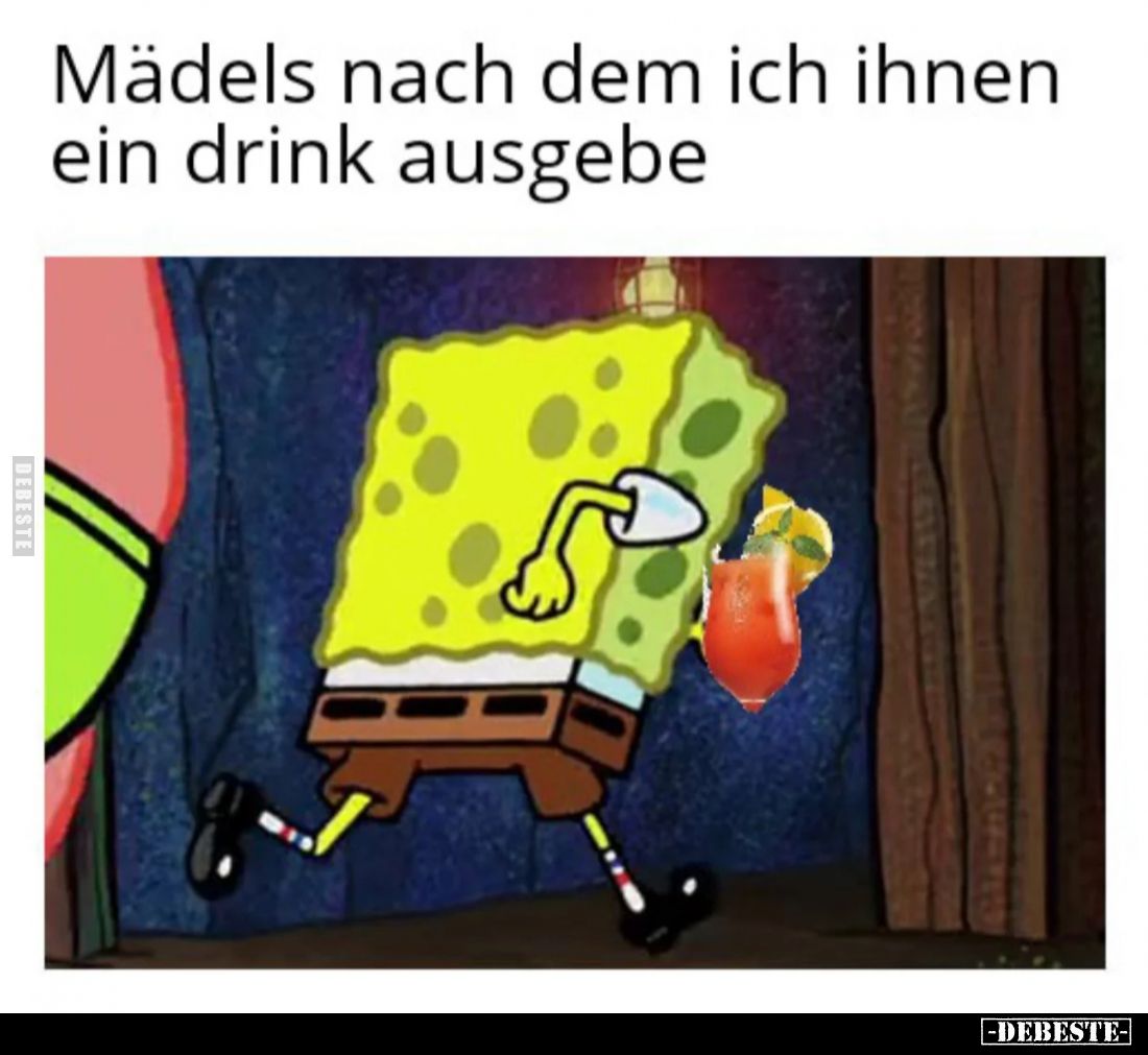 Madels nach dem ich ihnen ein Drink ausgebe