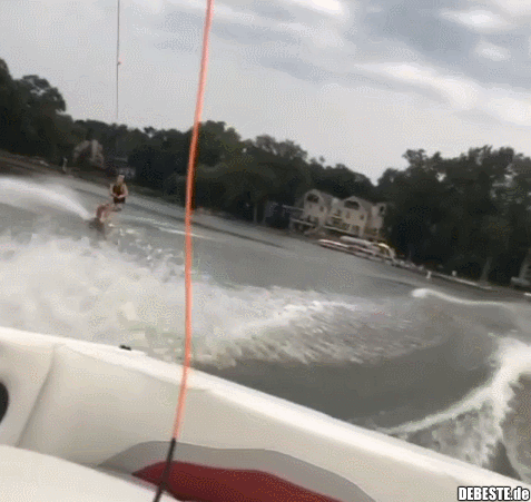 Wellensprung bei Gewitter..