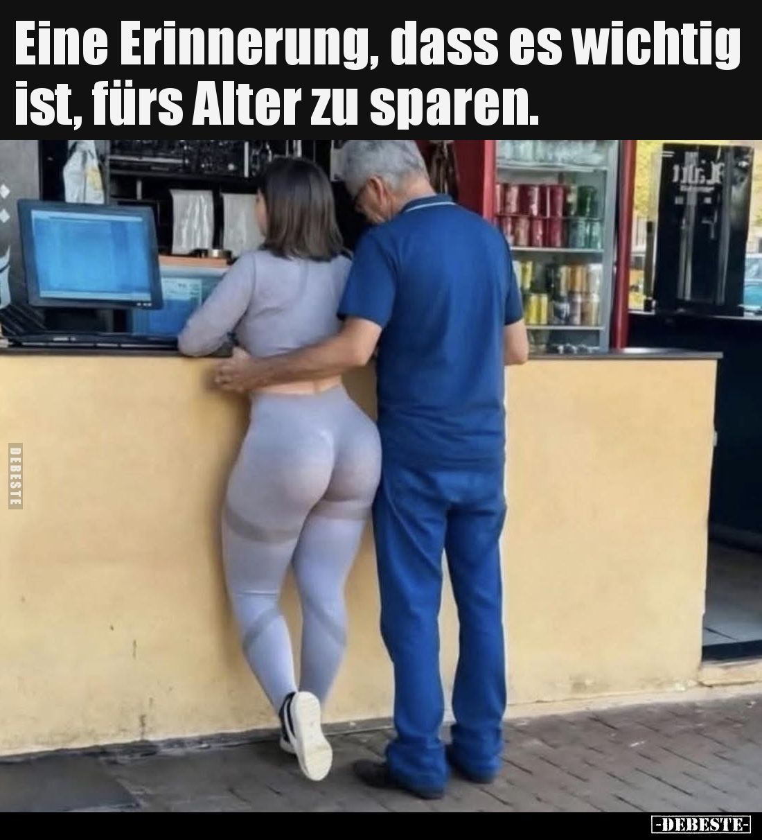 Eine Erinnerung, dass es wichtig ist, fürs Alter zu sparen.