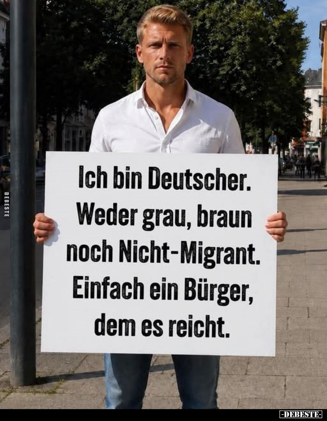 Ich bin Deutscher. Weder grau, braun noch Nicht-Migrant.. - Lustige Bilder | DEBESTE.de