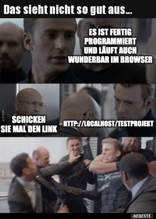 Das sieht nicht so gut aus...