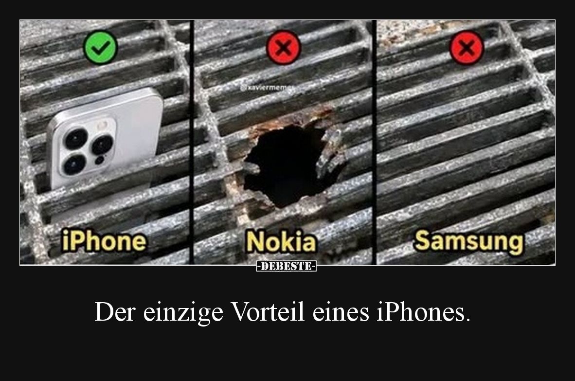 Der einzige Vorteil eines iPhones