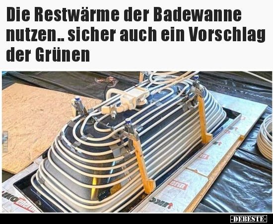 Die Restwärme der Badewanne nutzen.. - Lustige Bilder | DEBESTE.de