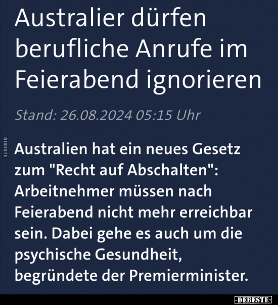 Australier dürfen berufliche Anrufe.. - Lustige Bilder | DEBESTE.de