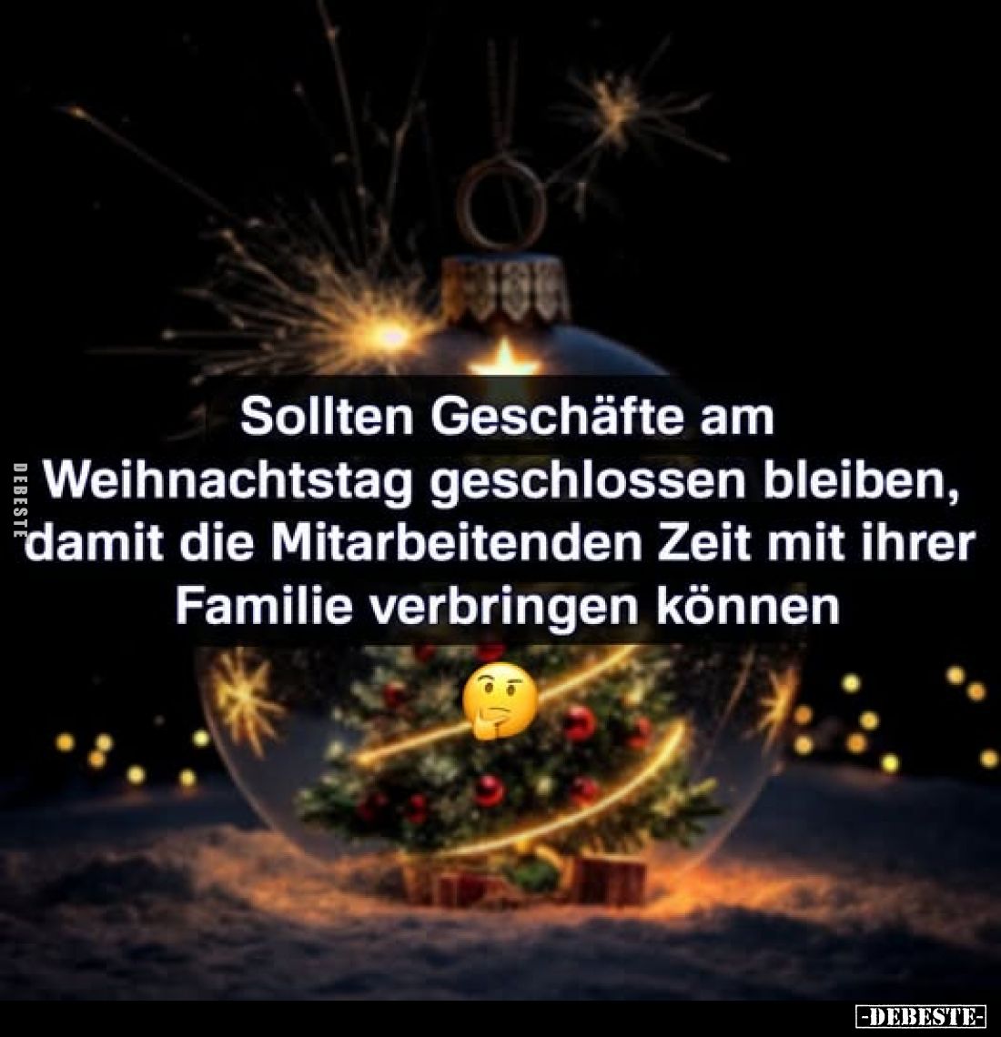 Sollten Geschäfte am Weihnachtstag geschlossen bleiben, damit die Mitarbeitenden Zeit mit ihrer Familie verbringen können