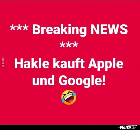Hakle kauft Apple und Google! - Lustige Bilder | DEBESTE.de