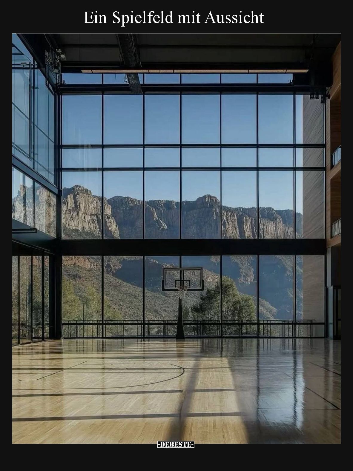 Ein Spielfeld mit Aussicht