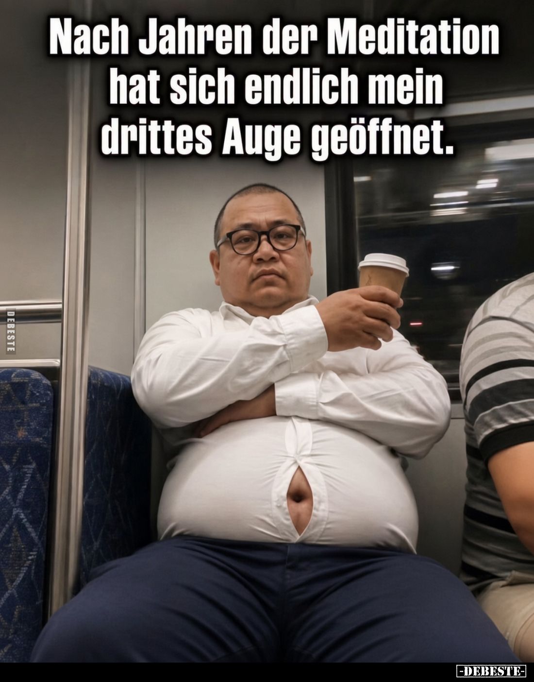 Nach Jahren der Meditation hat sich endlich mein drittes Auge geöffnet.
