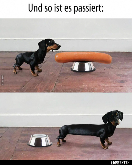 Und so ist es passiert: