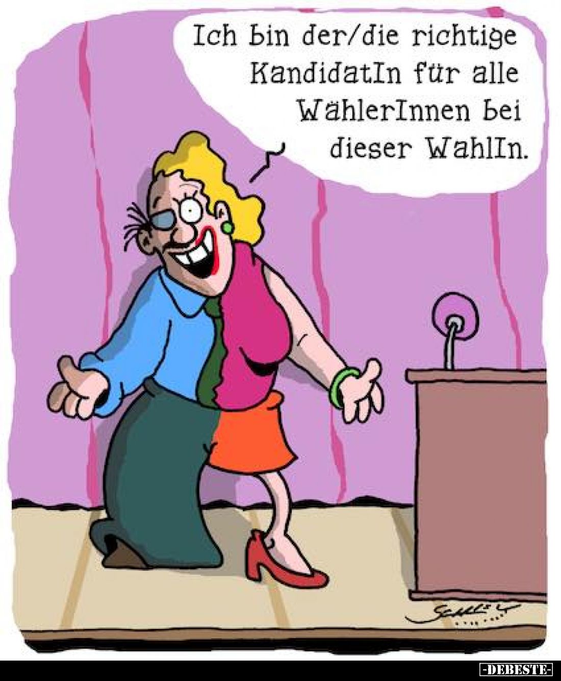 Ich bin der/die richtige KandidatIn für alle WählerInnen bei dieser WahlIn.