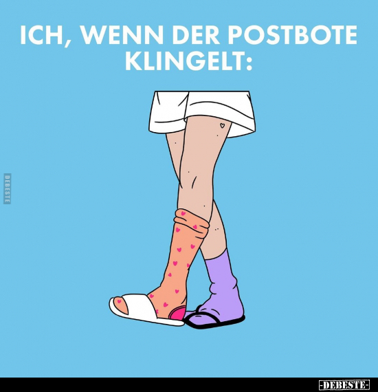 Ich, wenn der Postbote klingelt.. - Lustige Bilder | DEBESTE.de