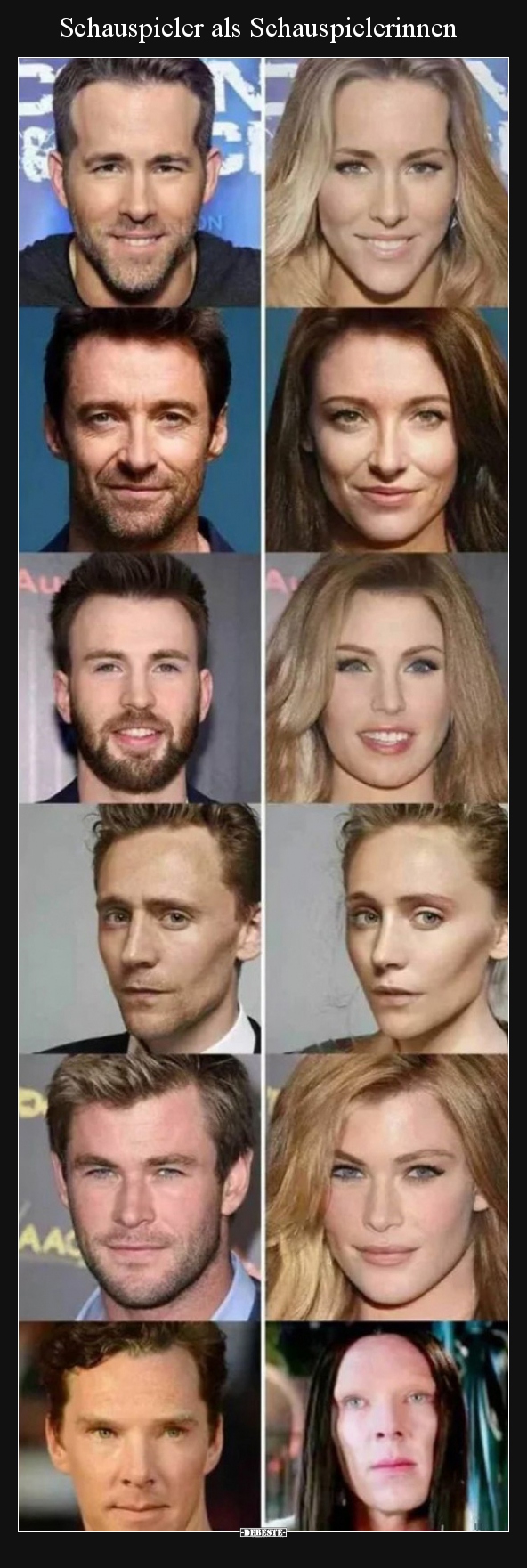 Schauspieler als Schauspielerinnen..