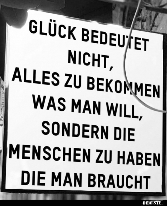 Glück, Menschen