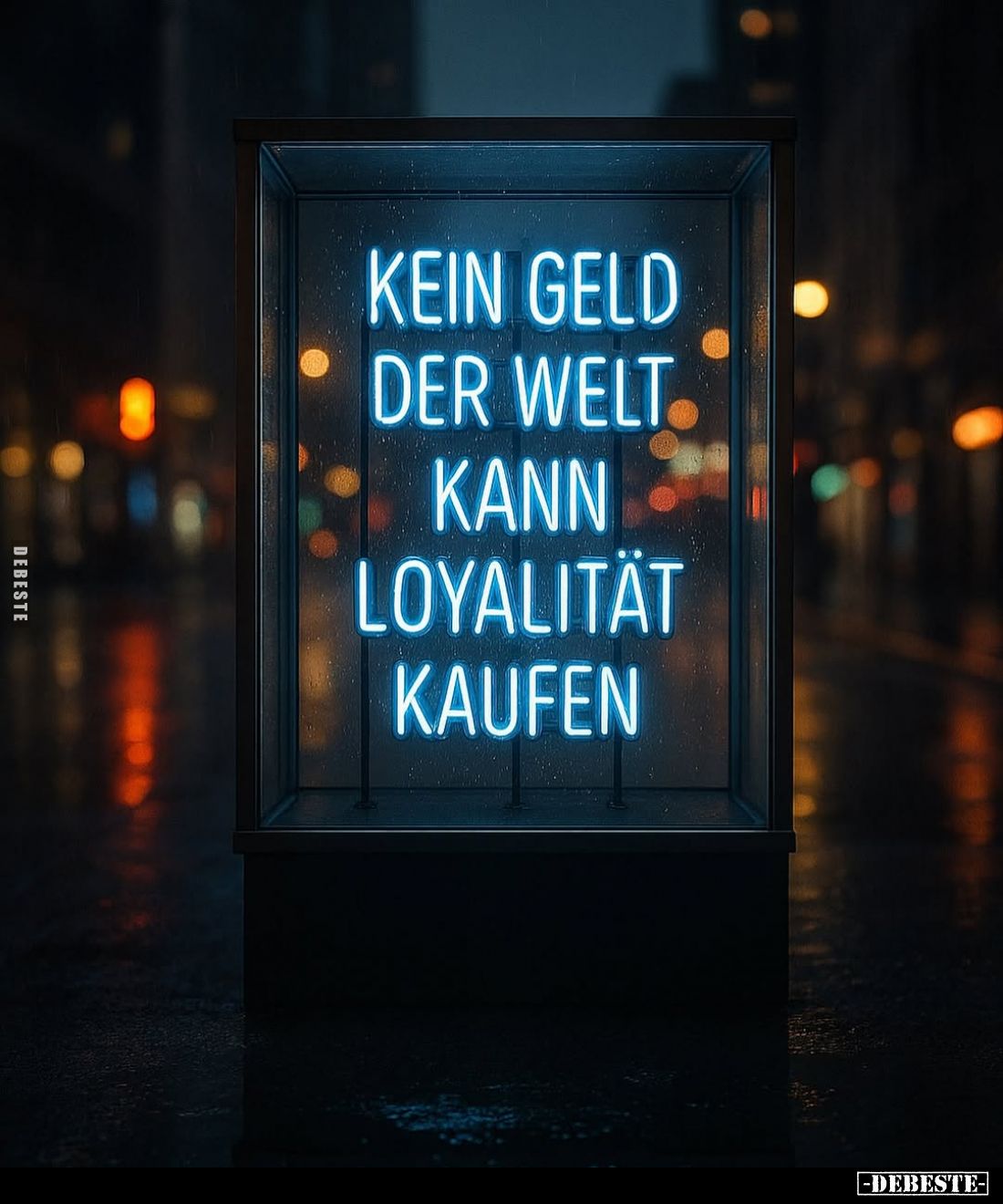 Kein Geld
der Welt
kann Loyalität kaufen