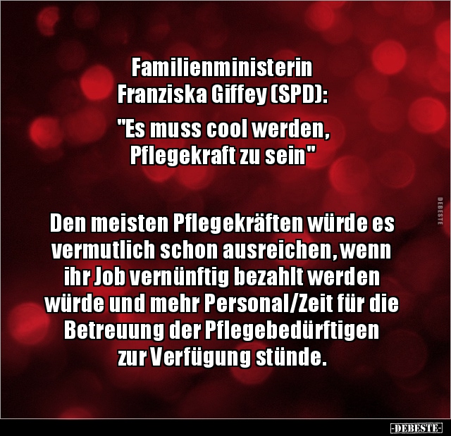 Familienministerin Franziska Giffey (SPD):  "Es muss cool.." - Lustige Bilder | DEBESTE.de