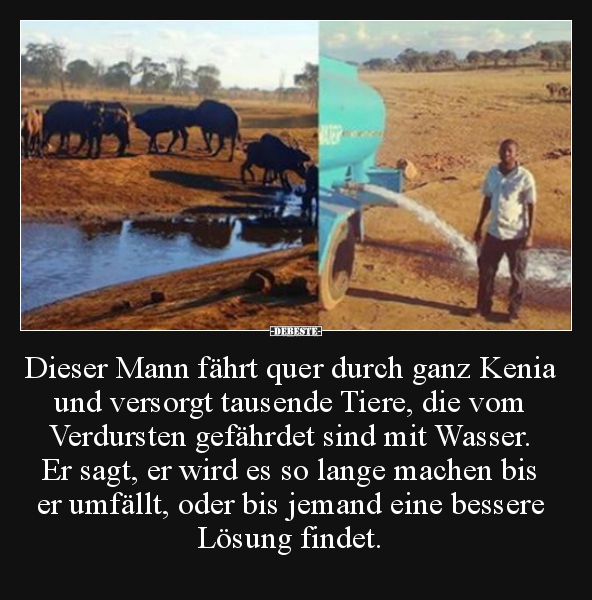 Dieser Mann fährt quer durch ganz Kenia und versorgt.. - Lustige Bilder | DEBESTE.de
