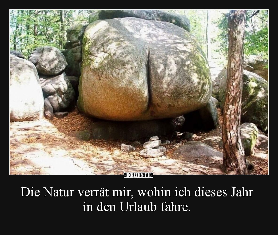 Die Natur verrät mir, wohin ich dieses Jahr in den Urlaub fahre.