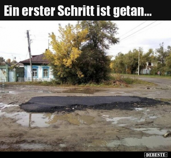 Ein erster Schritt ist getan...