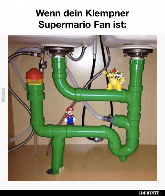 Wenn dein Klempner Supermario Fan ist.. - Lustige Bilder | DEBESTE.de