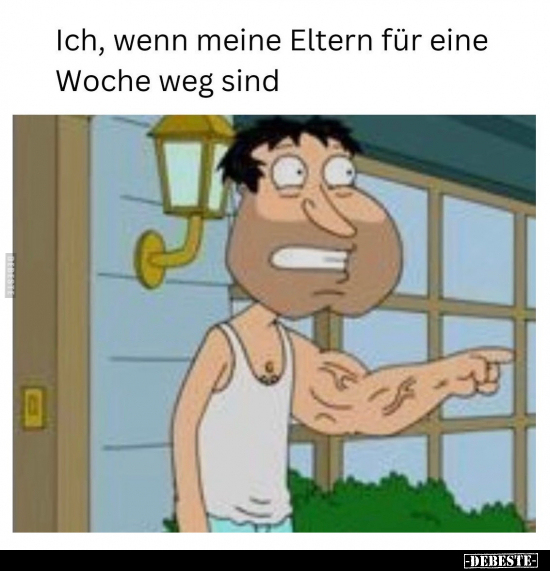 Ich, wenn meine Eltern für eine Woche weg sind.. - Lustige Bilder | DEBESTE.de