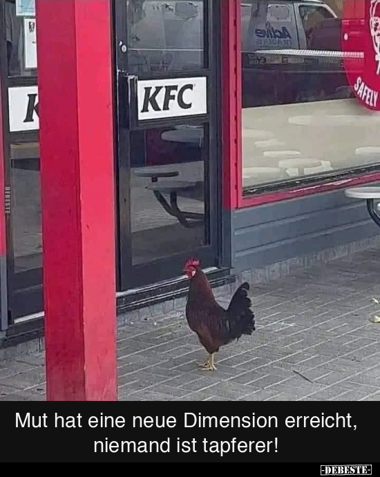 Mut hat eine neue Dimension erreicht.. - Lustige Bilder | DEBESTE.de