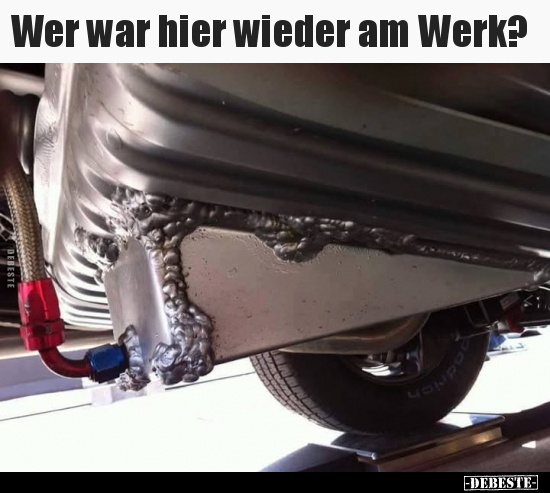 Wer war hier wieder am Werk?