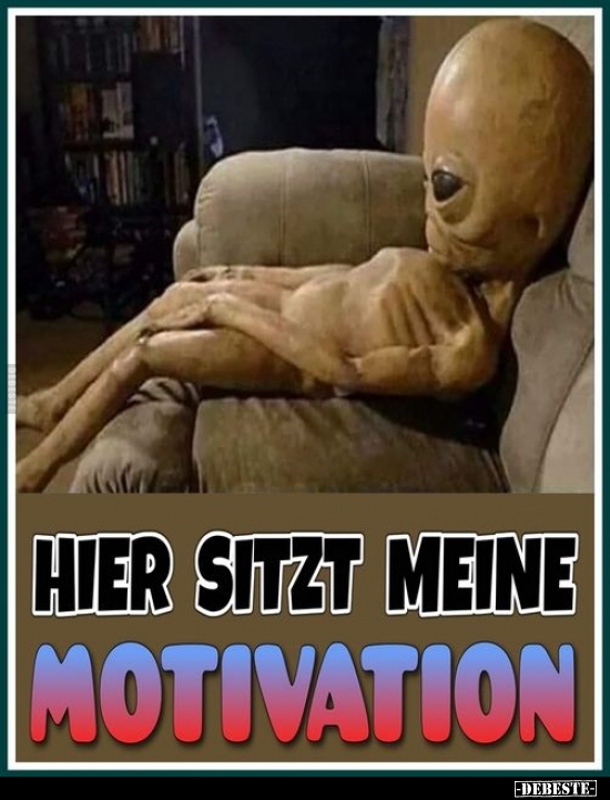 Hier sitzt meine Motivation... - Lustige Bilder | DEBESTE.de