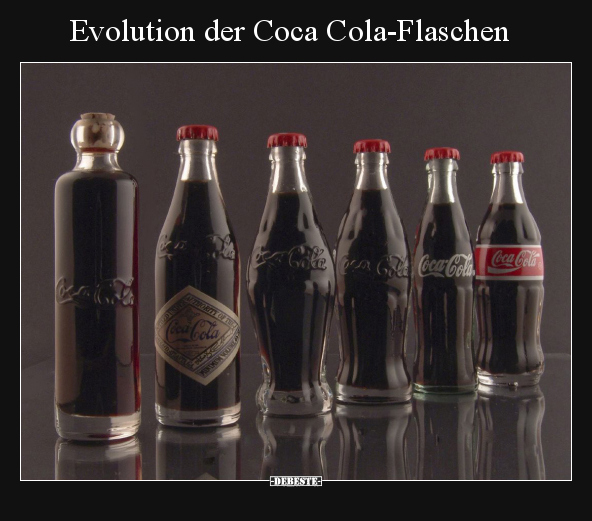 Evolution der Coca Cola-Flaschen.. - Lustige Bilder | DEBESTE.de