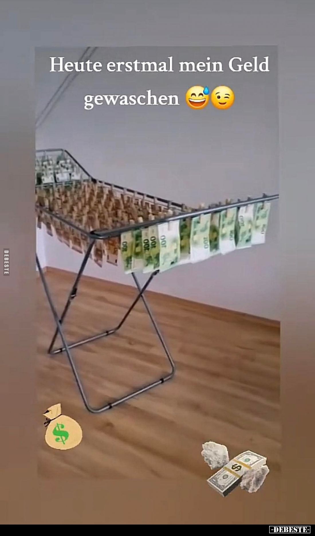 Heute erstmal mein Geld gewaschen.. - Lustige Bilder | DEBESTE.de