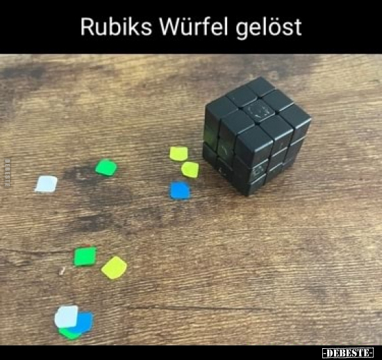 Rubiks Würfel gelöst