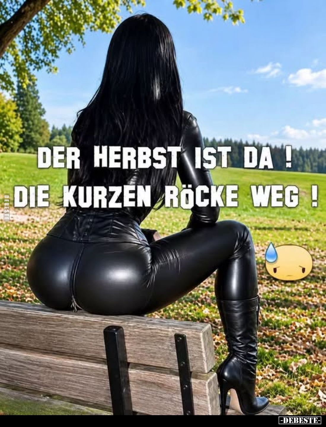 Der herbst ist da! Die kurzen Röcke weg !