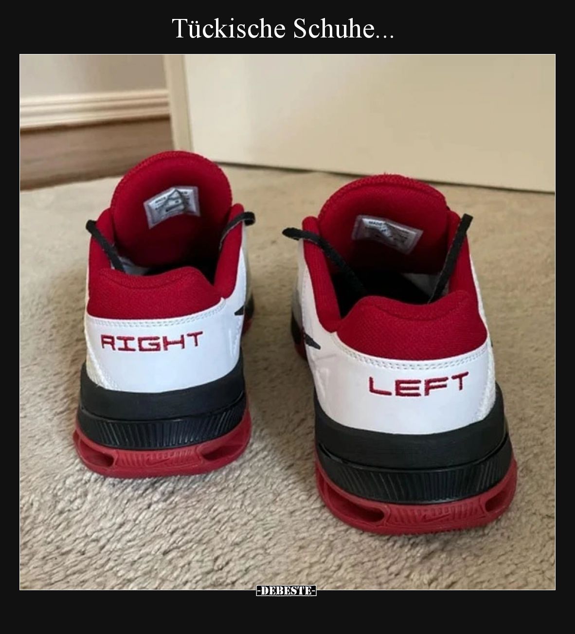 Tückische Schuhe...