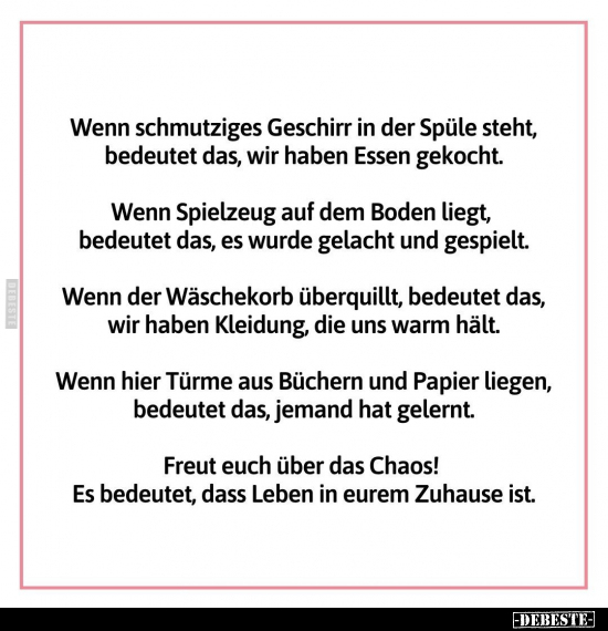 Wenn schmutziges Geschirr in der Spüle steht, bedeutet das.. - Lustige Bilder | DEBESTE.de