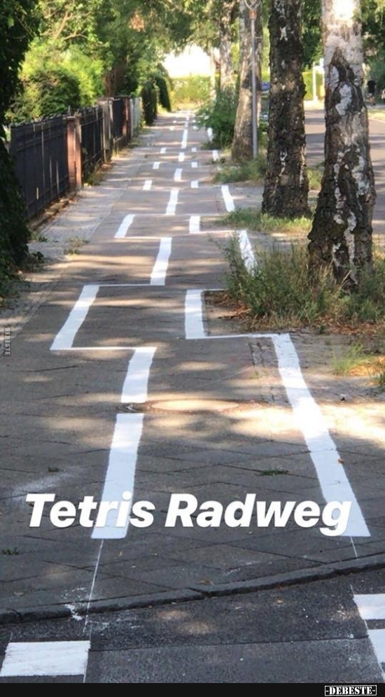Tetris Radweg... - Lustige Bilder | DEBESTE.de