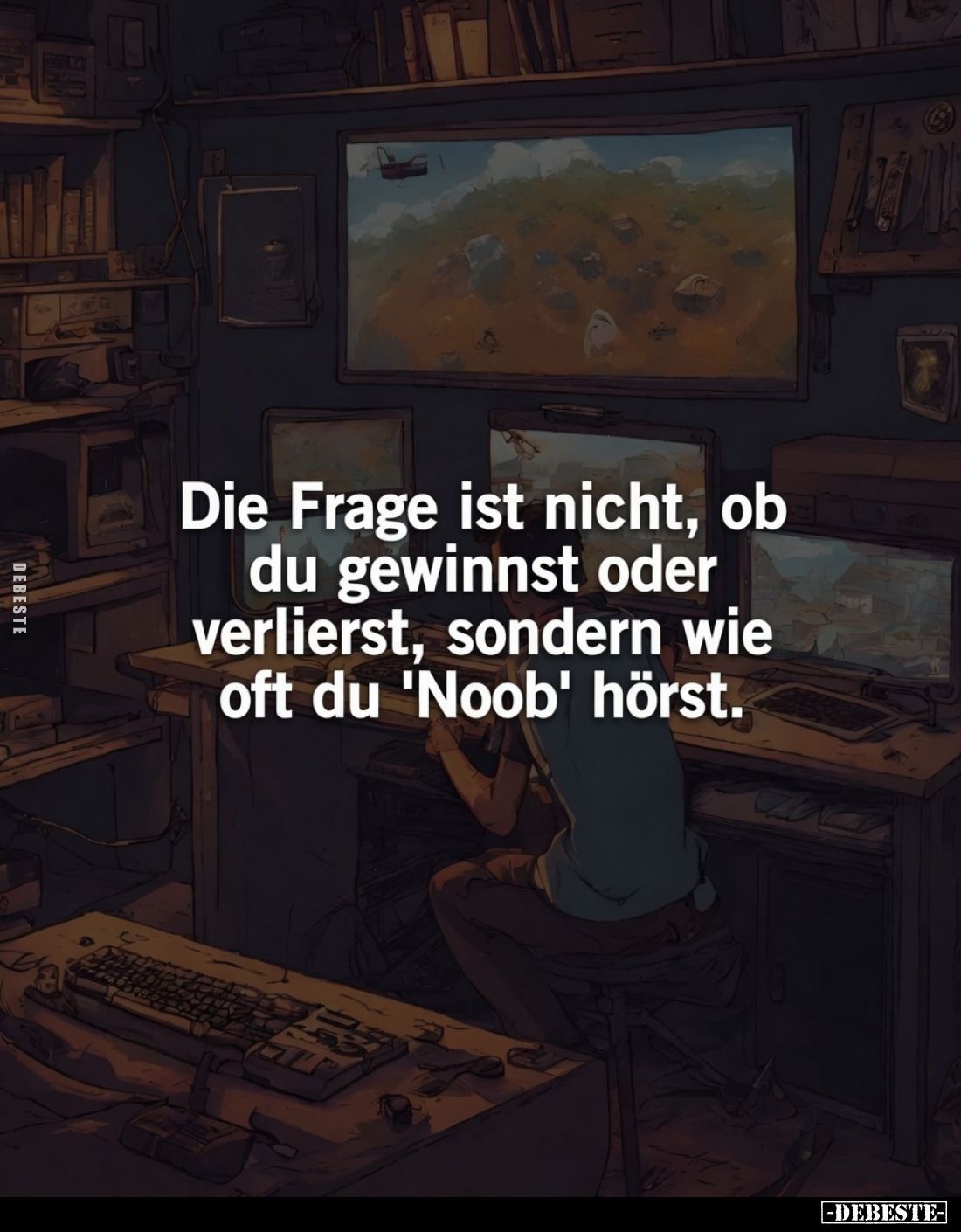 Die Frage ist nicht, ob du gewinnst oder verlierst, sondern wie oft du 'Noob' hörst.