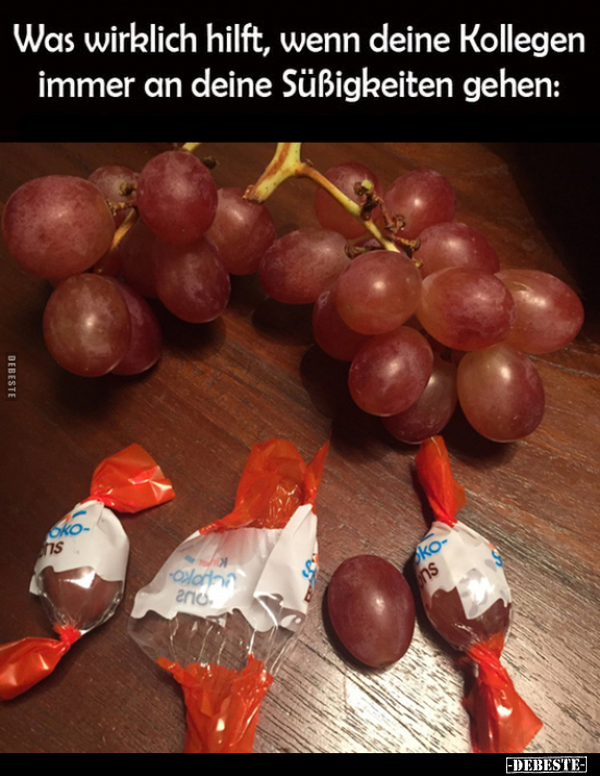Was wirklich hilft, wenn deine Kollegen immer an deine Süßigkeiten gehen: