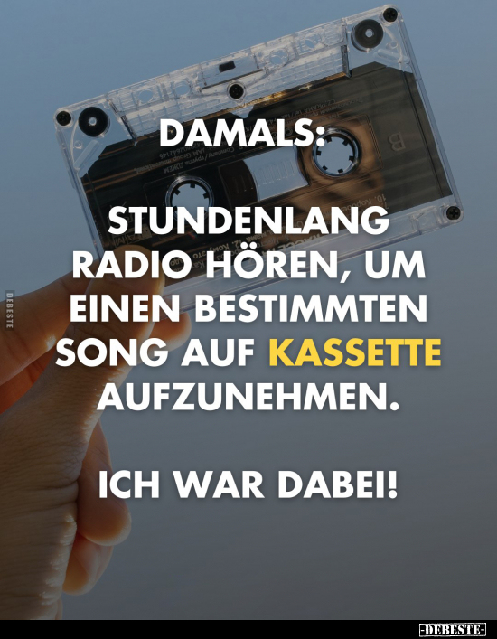 Damals: Stundenlang Radio hören.. - Lustige Bilder | DEBESTE.de