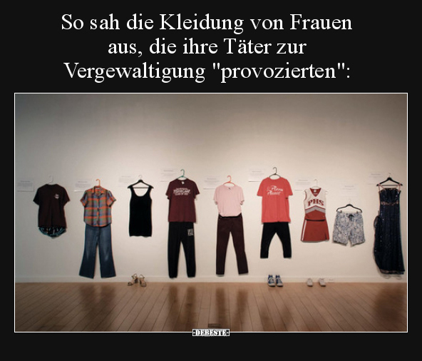 So sah die Kleidung von Frauen aus, die ihre Täter zur.. - Lustige Bilder | DEBESTE.de