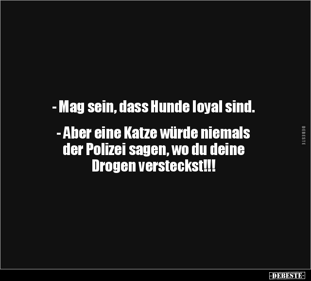 - Mag sein, dass Hunde loyal sind.. - Lustige Bilder | DEBESTE.de