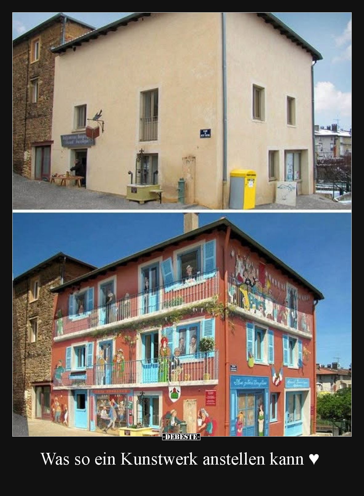 Was so ein Kunstwerk anstellen kann.