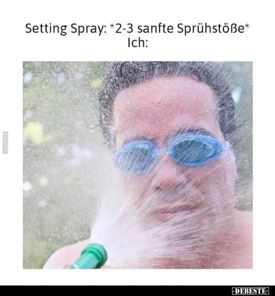 Setting Spray: *2-3 sanfte Sprühstöße*.. - Lustige Bilder | DEBESTE.de