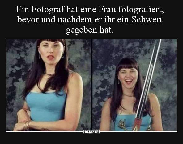 Ein Fotograf hat eine Frau fotografiert, bevor und nachdem.. - Lustige Bilder | DEBESTE.de